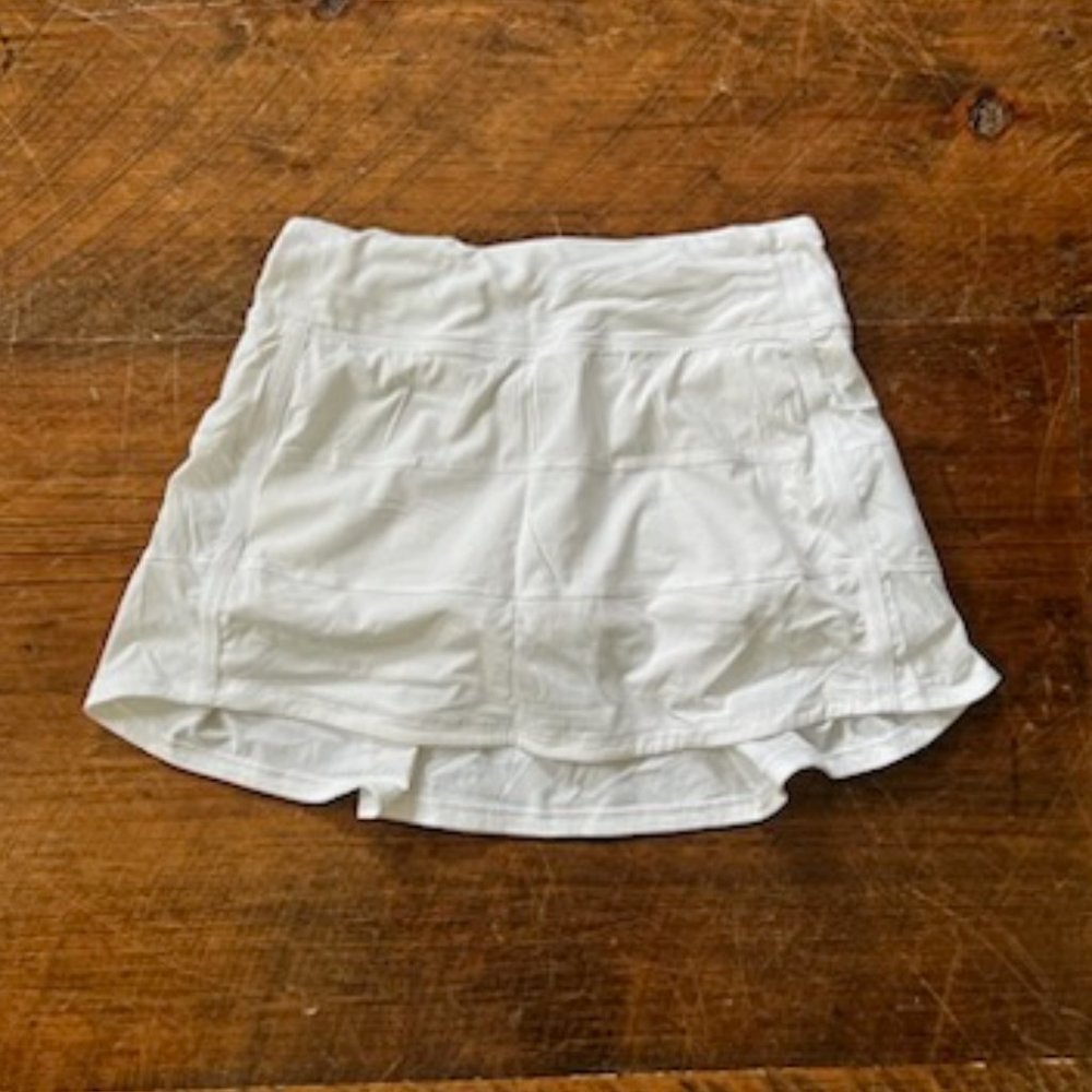 White Lululemon Tennis Skirt